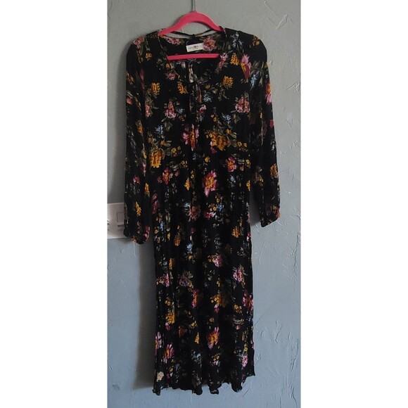 Natural Life Women's Dress Size S,Floral, Rayón, 15.5 Inch Of Arm To Arm (Total - Picture 7 of 8